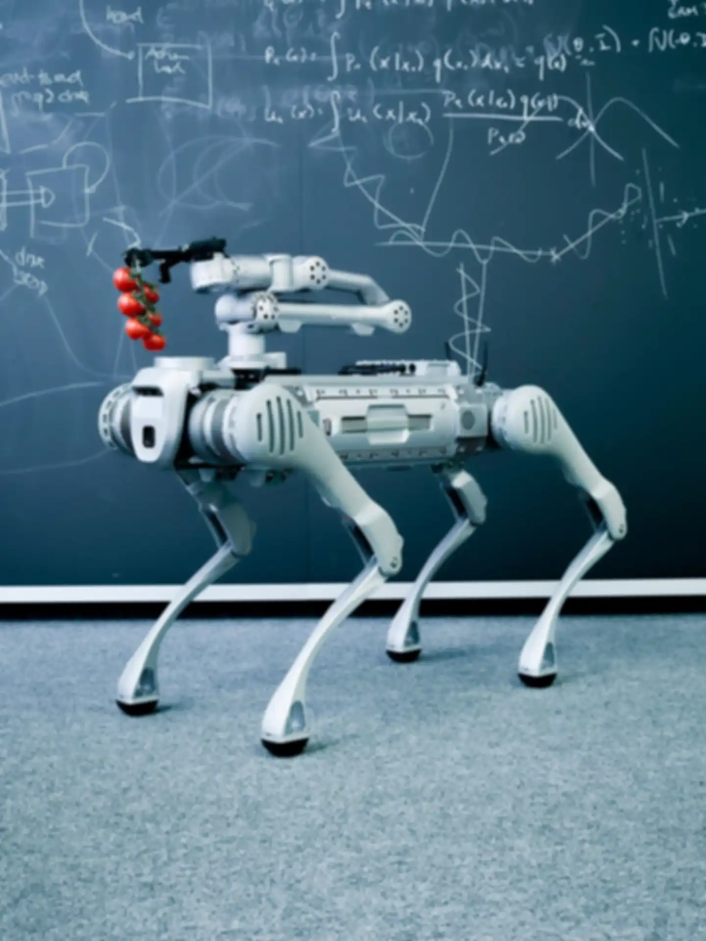 Polybot roboter mit Rispentomaten